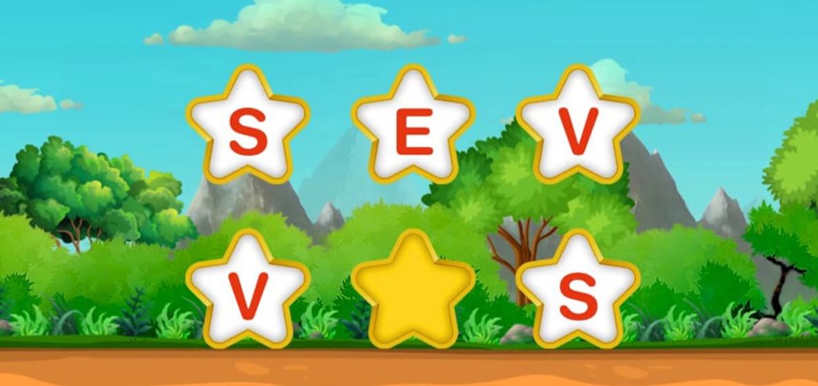 learning alphabets through games and quizes in app