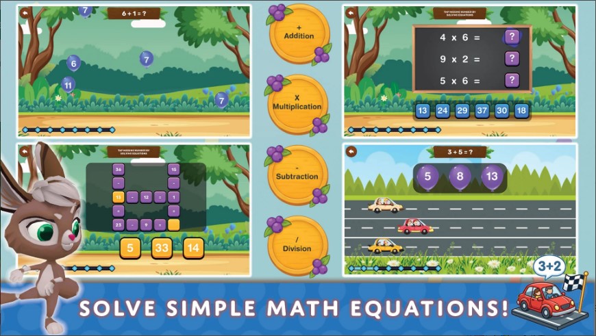 math puzzle solving simple equations