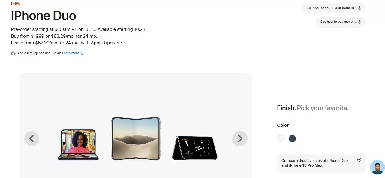 new iphone duo pricing