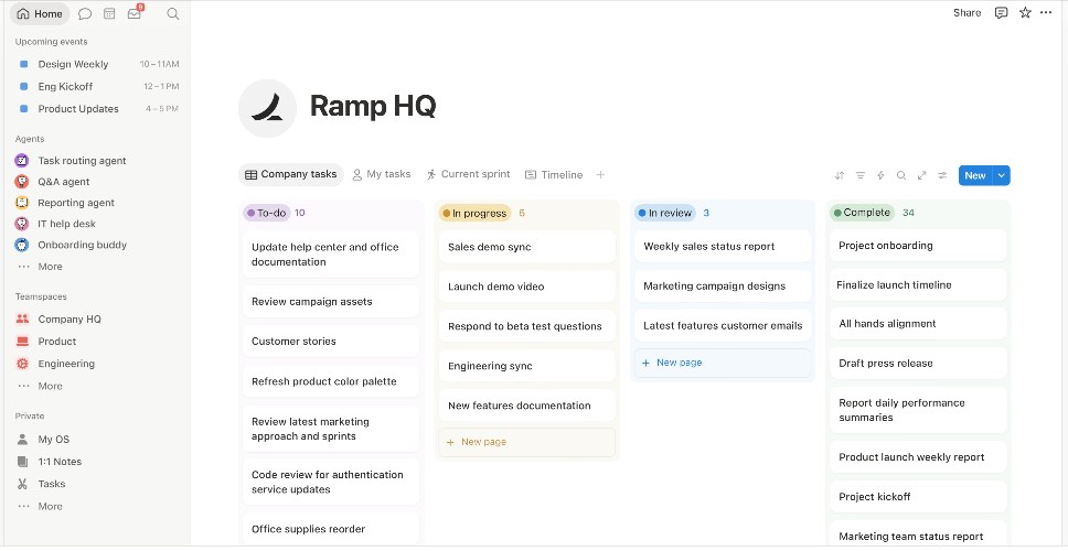 notion dashboard