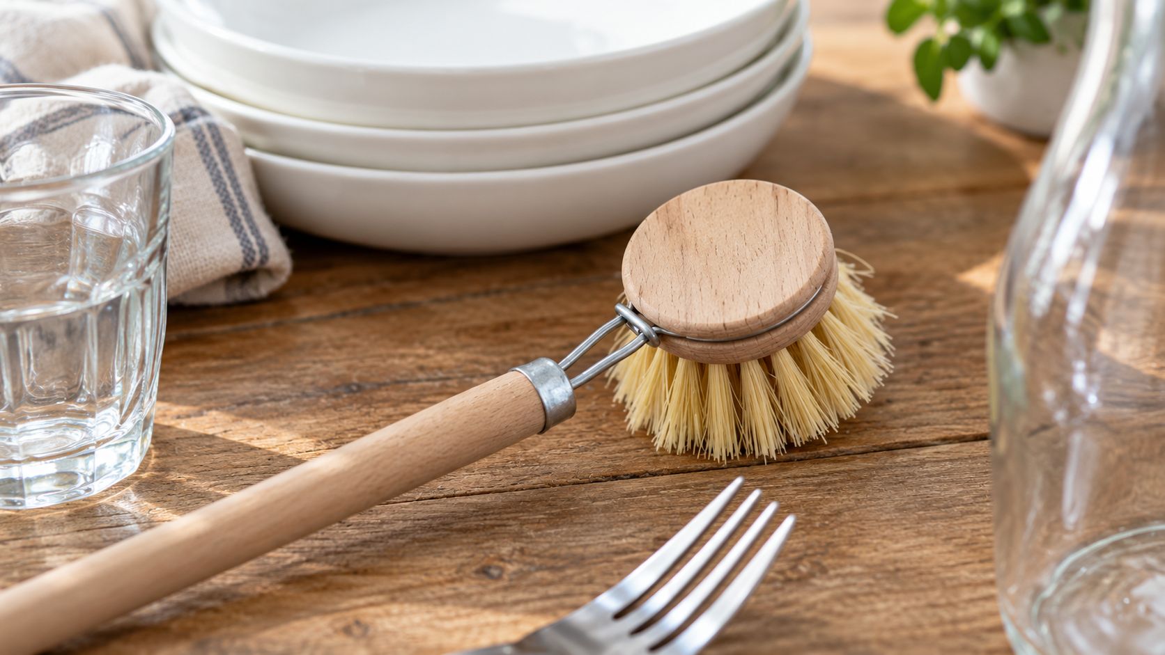 replaceable head dish brush set