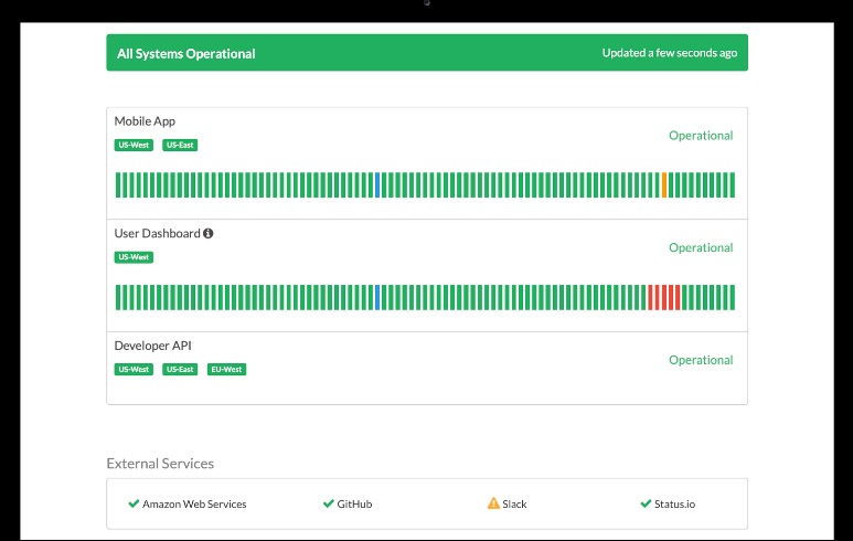 status.io interface