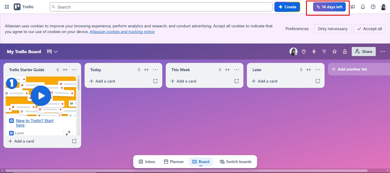 trello free trial