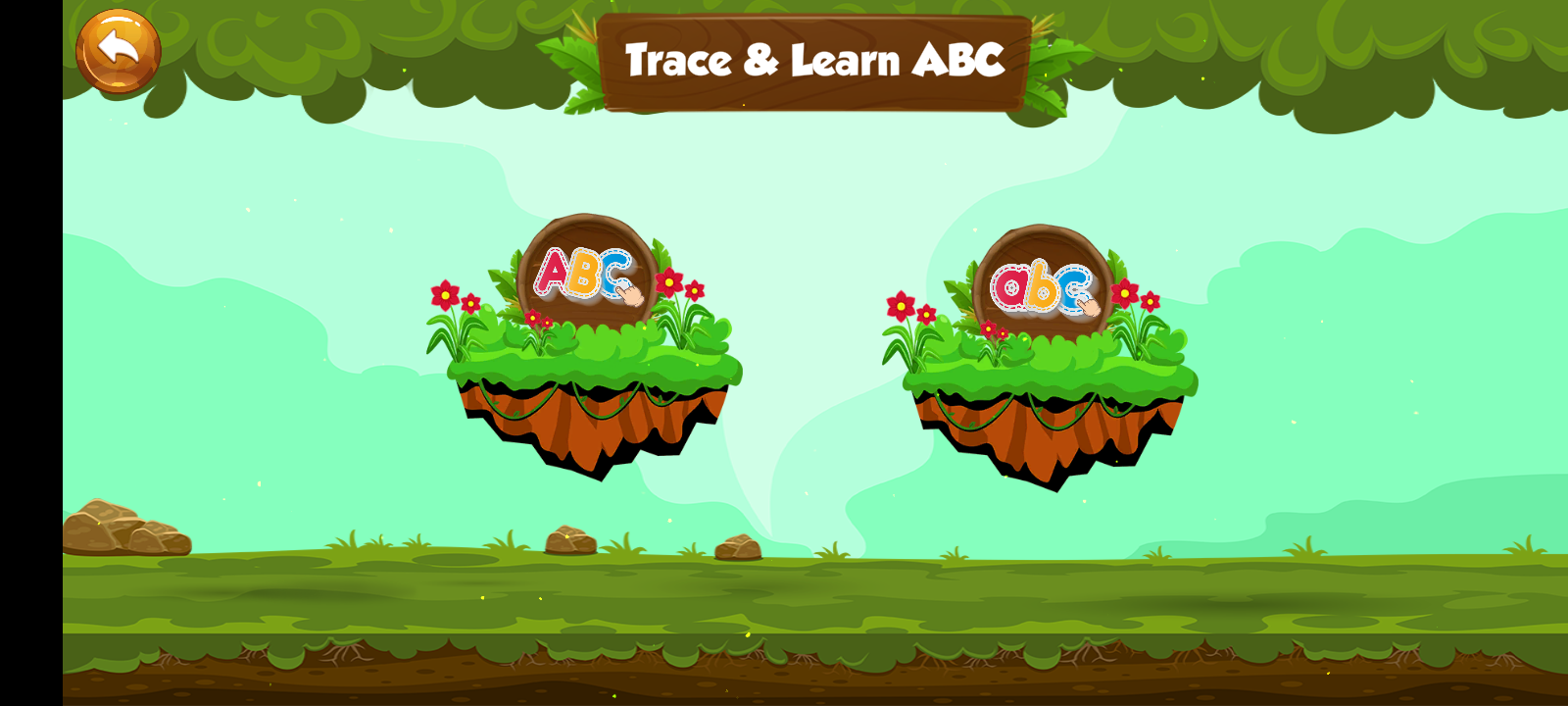 uppercase and lowercase letter tracing choices
