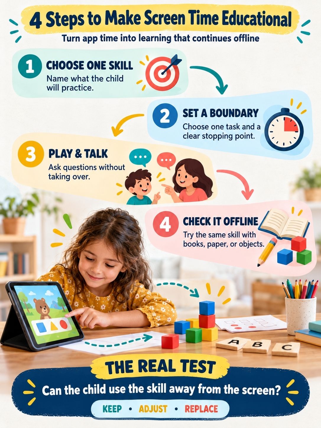 4 steps to make screen time educational