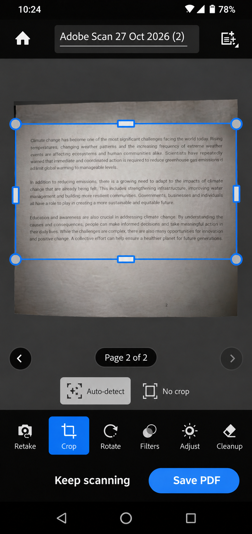 Adobe Scan: document scanner apps
