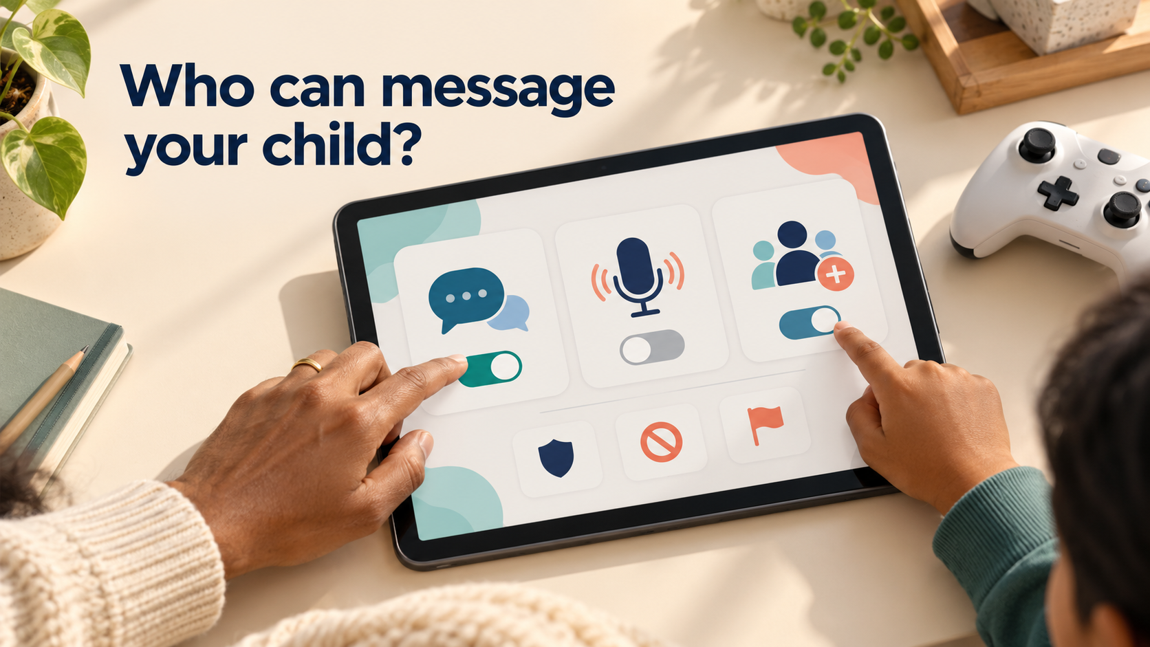 Check messaging settings together