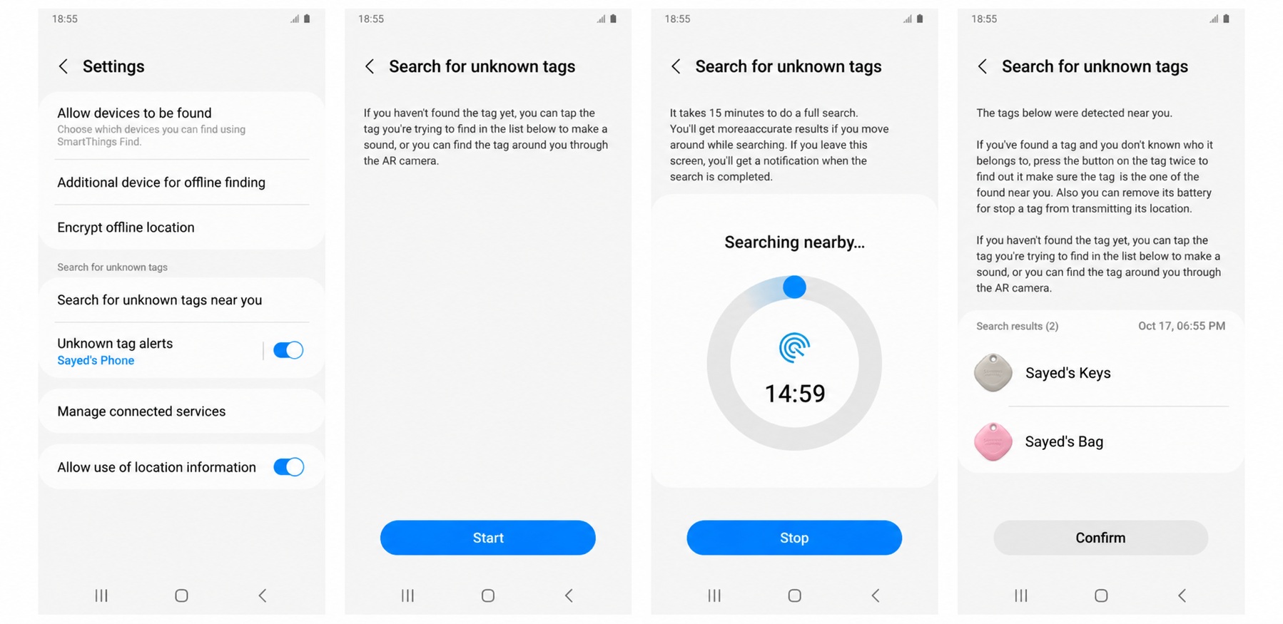 Sayed’s SmartThings Find dashboard