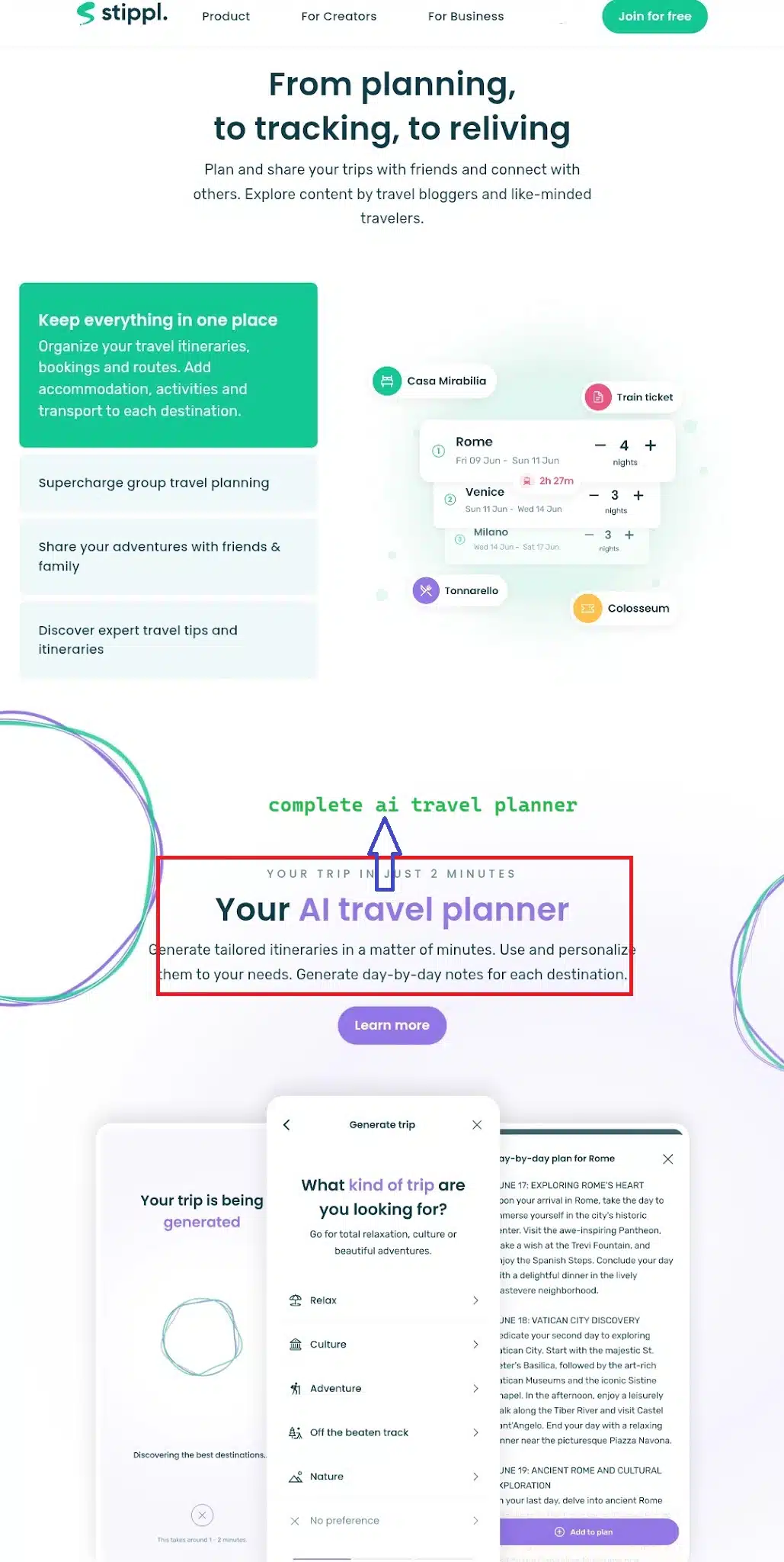 Stippl is the complete ai trip planner