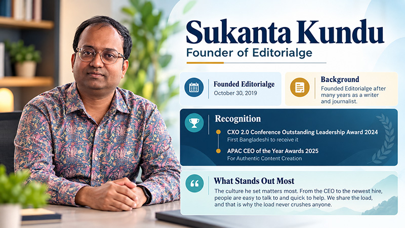 Sukanta Kundu: The Founder of Editorialge