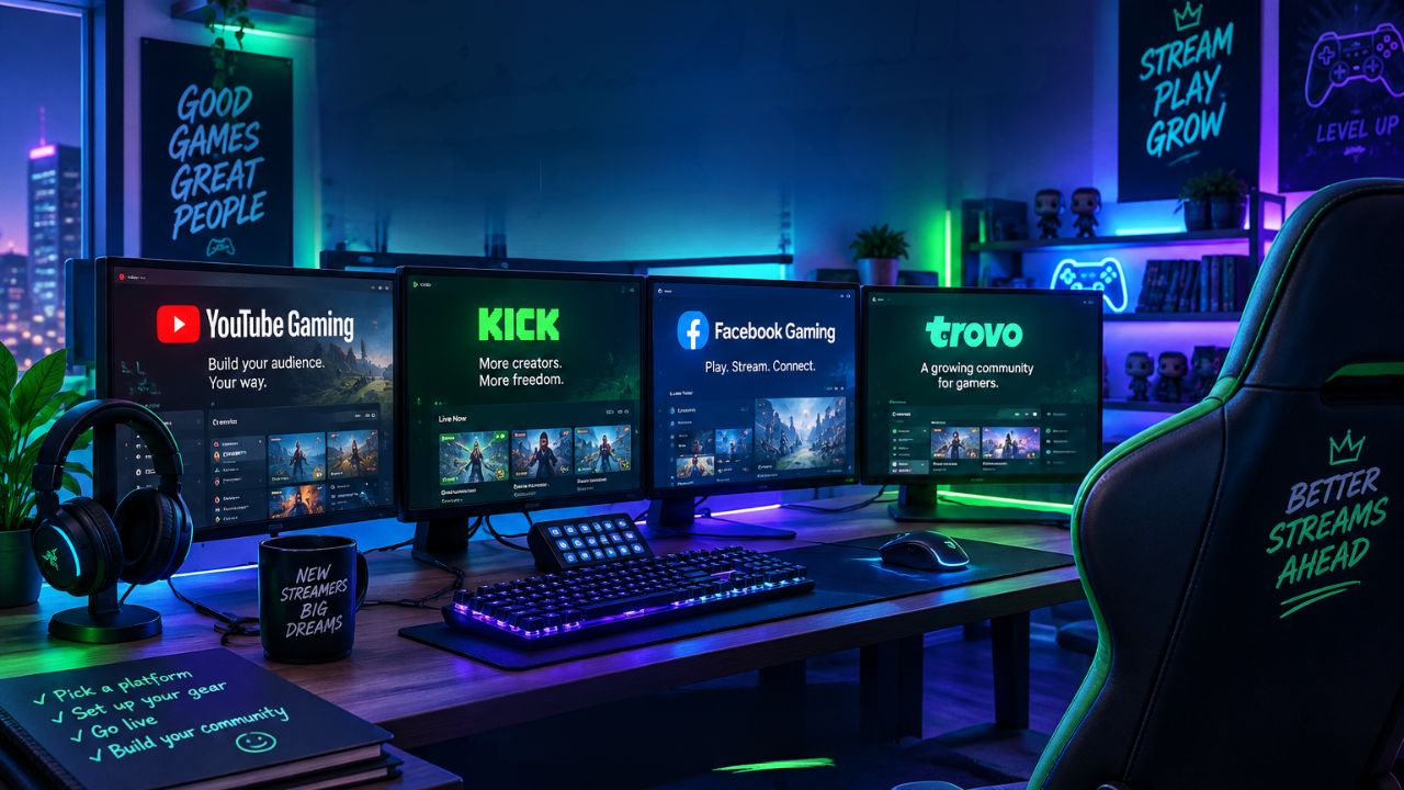 Twitch Alternatives for New Game Streamers