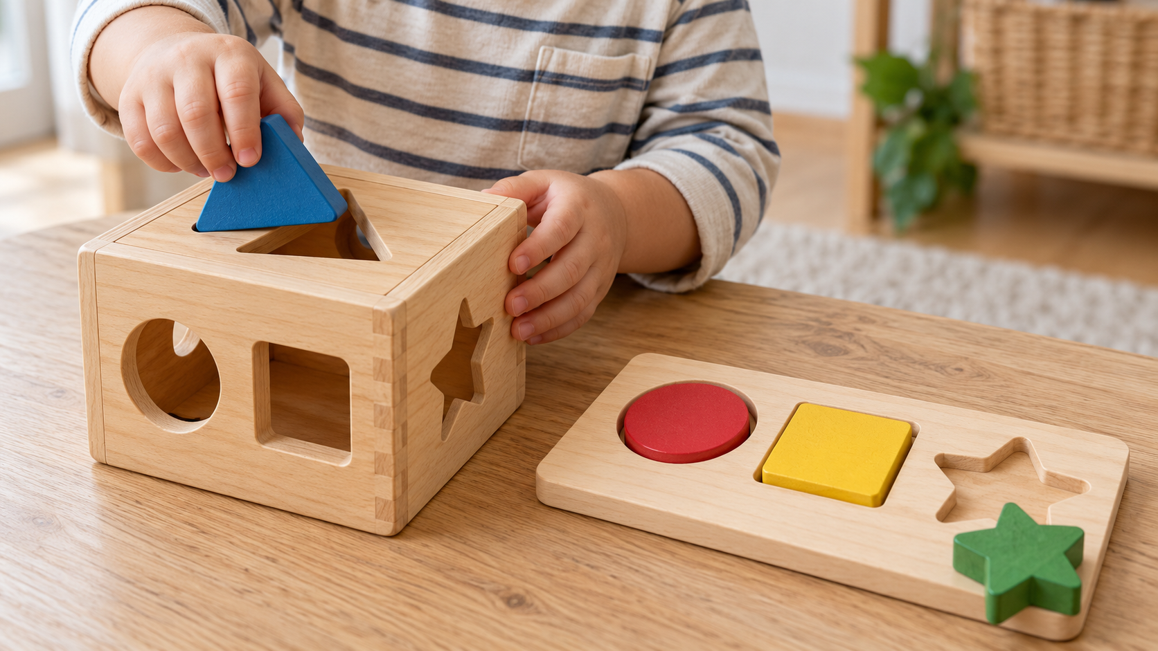 shape sorters and inset puzzles