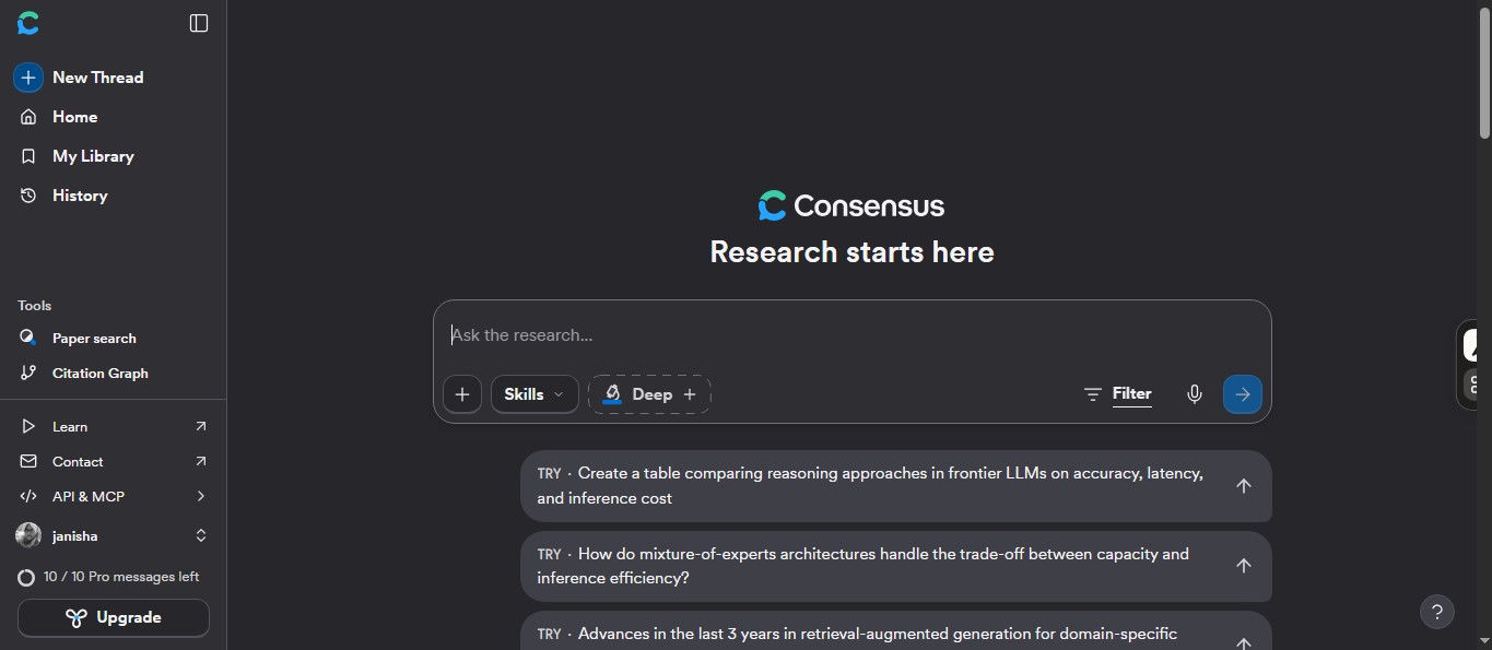 consensus interface