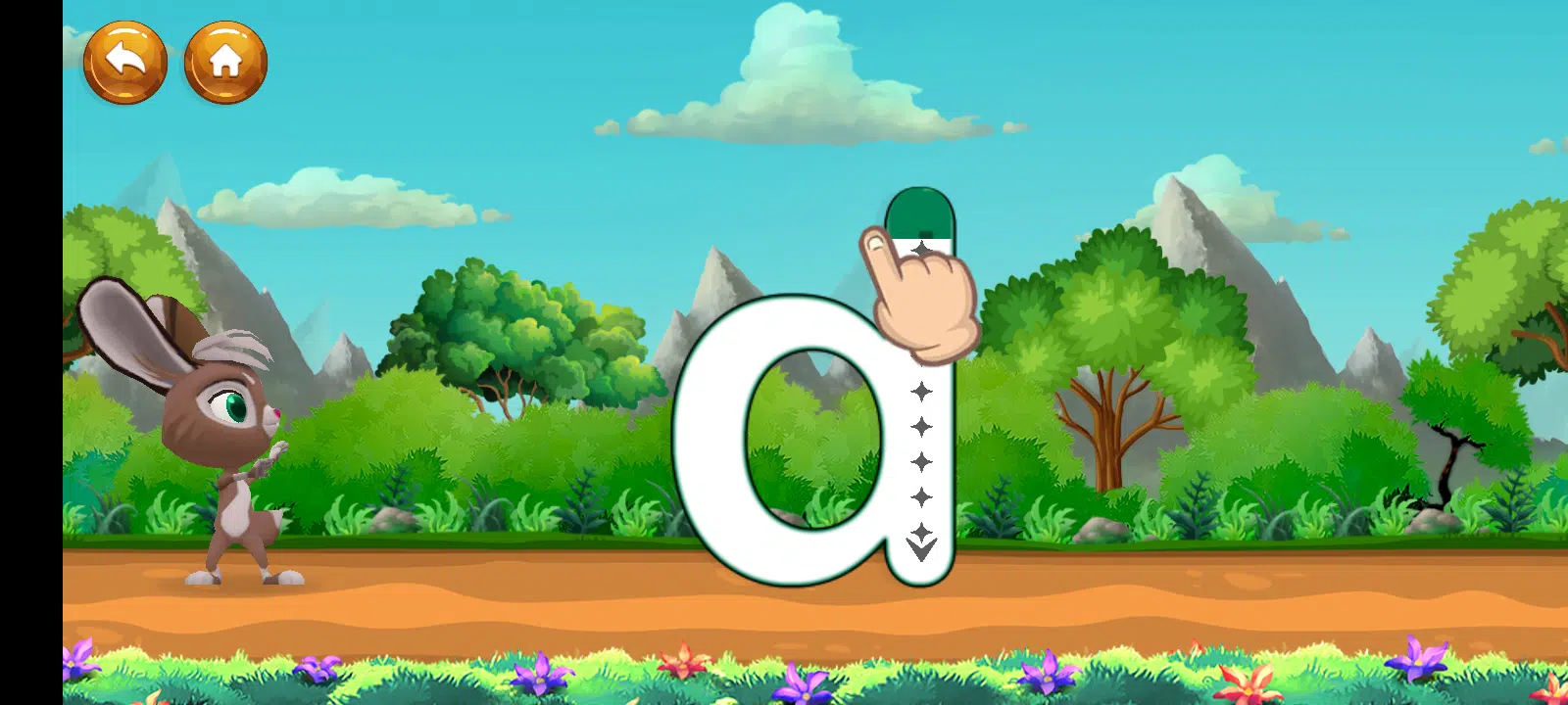 d letter tracing