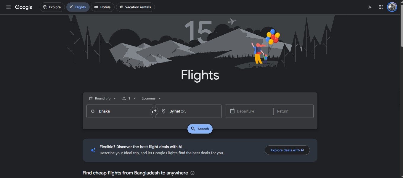 google flights