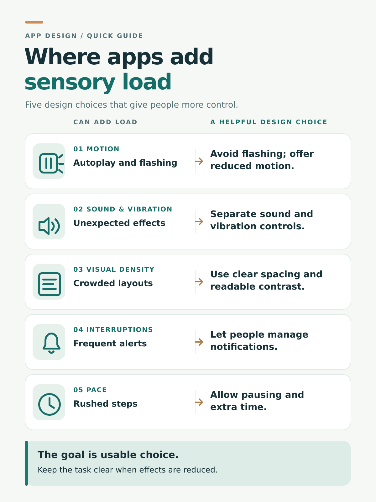 sensory-friendly app design explained
