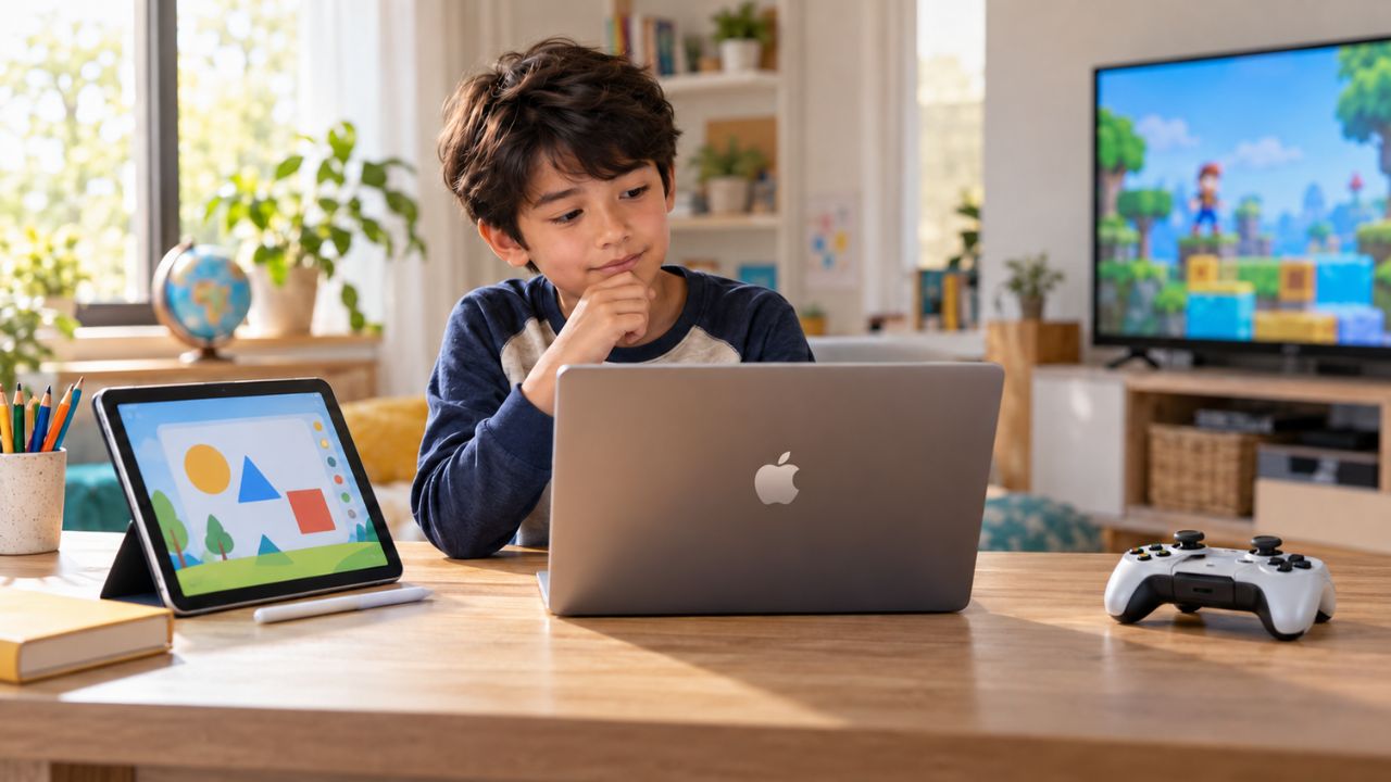 tablet vs laptop vs console for kids