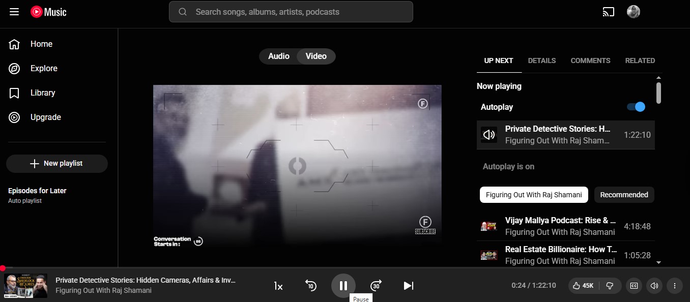 youtube music podcasts